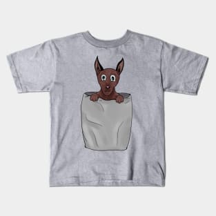 Dog in pocket Kids T-Shirt